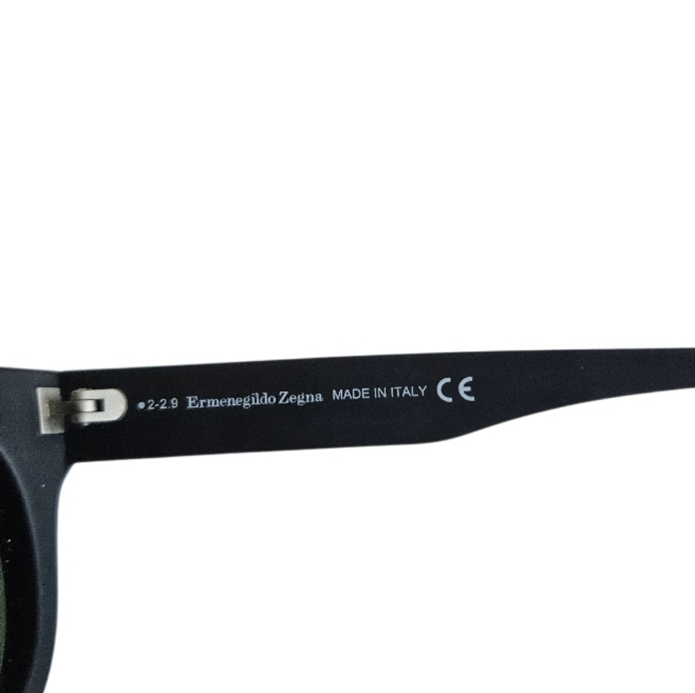 Ermenegildo Zegna EZ 0101 Men's Black Frame Sunglasses with Green Lenses - Picture 6 of 12